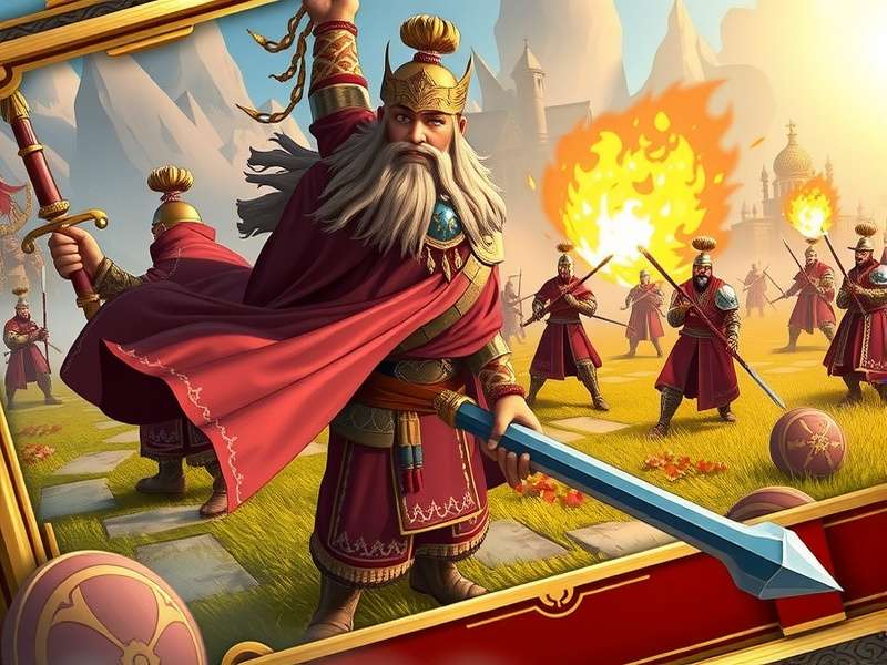 Cumin Warlord Emperor gameplay screenshot showing army battle